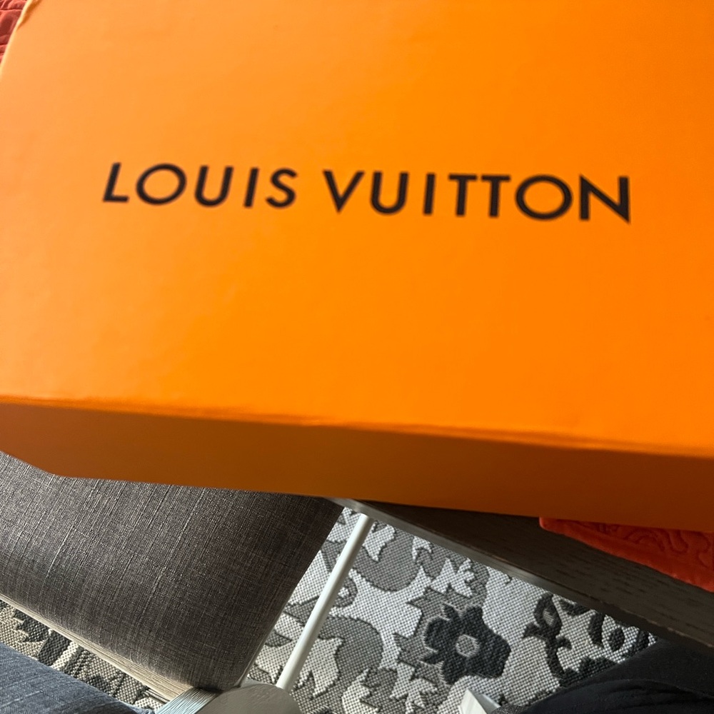 Louis Vuitton Blue and Tan Sandals - Picture 4 of 5